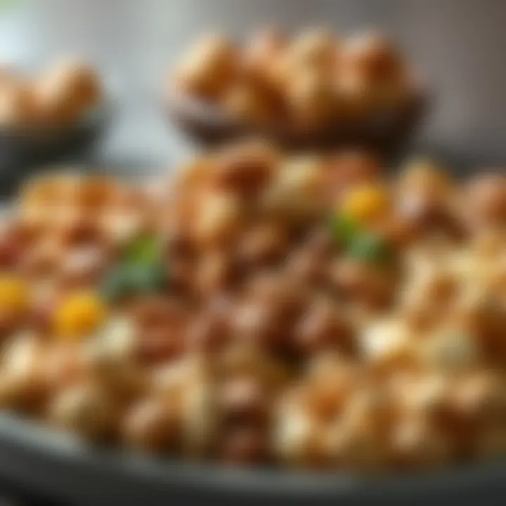 A beautifully arranged platter featuring assorted low-carb nuts