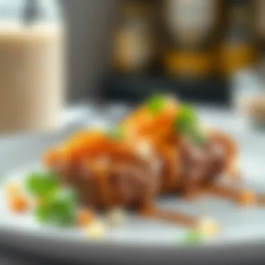 A creative dish featuring low-carb protein powder as an ingredient