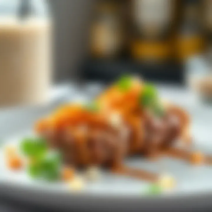 A creative dish featuring low-carb protein powder as an ingredient