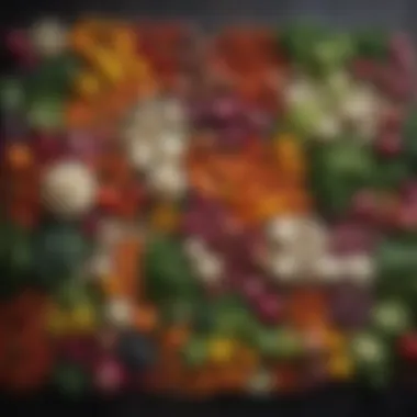 Diverse Selection of Low-Potassium Vegetables Colorful array of low-potassium vegetables
