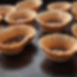 Close-up of mini coffee filters suitable for Keurig machines