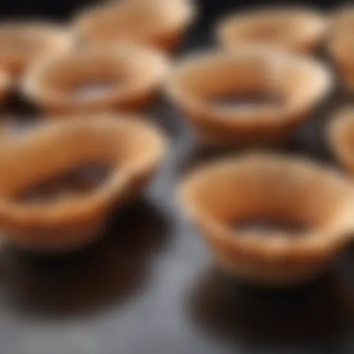 Close-up of mini coffee filters suitable for Keurig machines