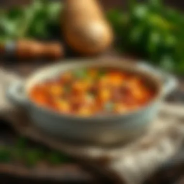 Wholesome Legume Soup A hearty soup made with legumes and fresh herbs