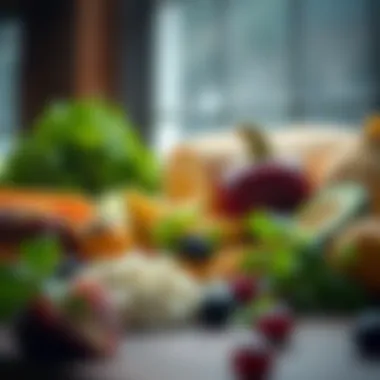 Fresh Vegan Ingredients An assortment of fresh ingredients used for creating delicious vegan treats.