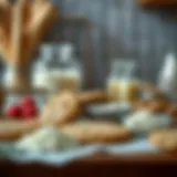 A selection of paleo-friendly ingredients for cookie preparation