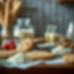 A selection of paleo-friendly ingredients for cookie preparation