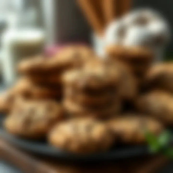 Freshly Baked Paleo Cookies A beautifully arranged platter of freshly baked paleo cookies