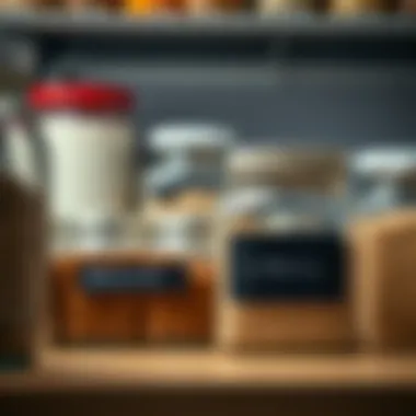 Labeling Jars for Efficient Use Labeling jars for efficient pantry use