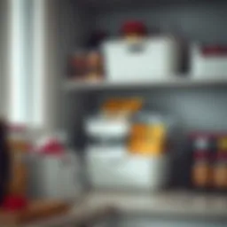 Stylish pantry organization bins