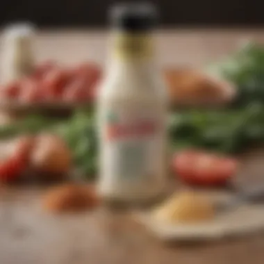 Ingredients of Ranch Sauce A detailed view of ranch sauce ingredients including spices and herbs