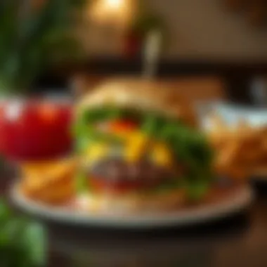 Gourmet Keto Burger: A Low-Carb Culinary Experience A gourmet burger wrapped in lettuce, showcasing a keto-friendly option