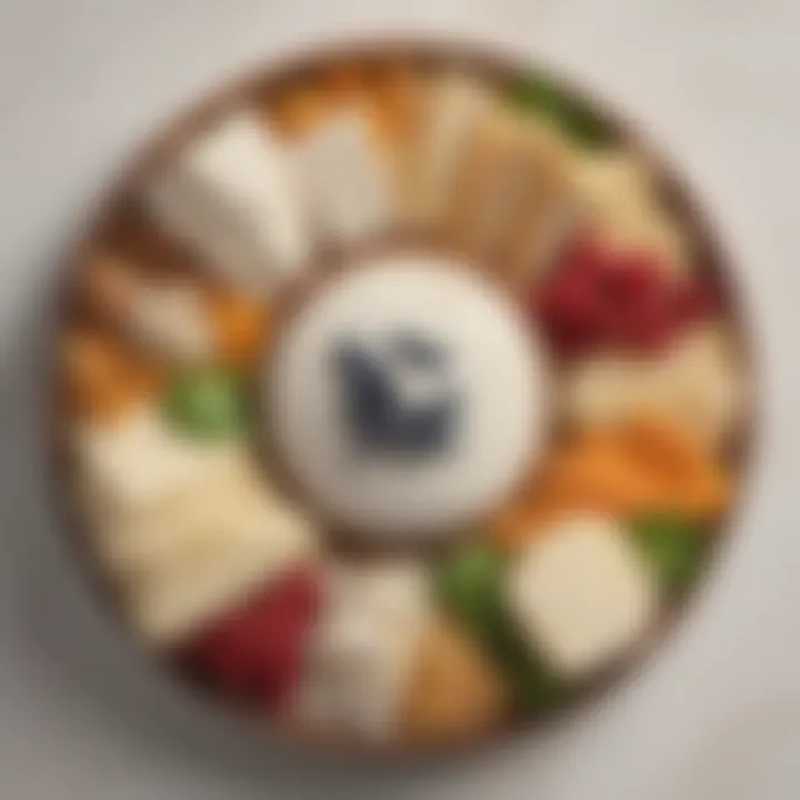 A beautifully arranged platter of dairy options highlighting their nutritional benefits.