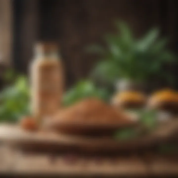 A curated selection of innovative plant-based protein products on a rustic wooden table.
