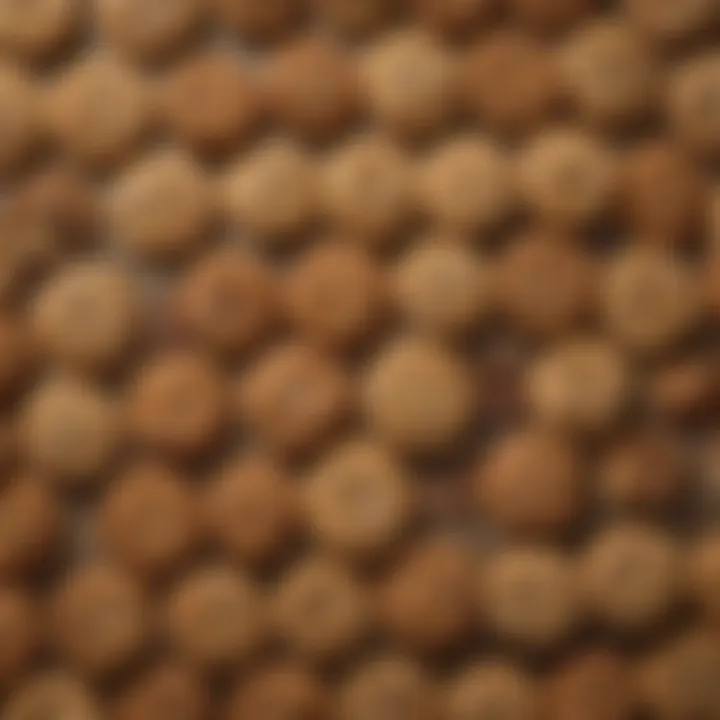 An array of oatmeal cookie variations displayed on a rustic table