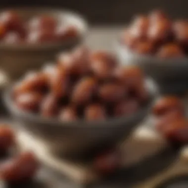 Essential Dates for Iftar A sumptuous bowl of dates, a staple for breaking fast