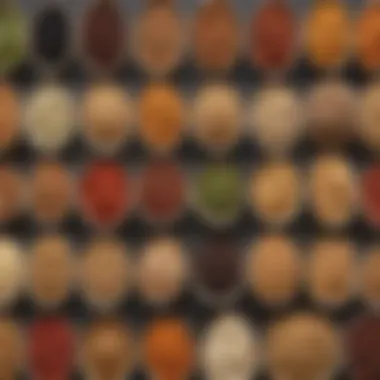 A selection of legumes and grains displayed in small bowls