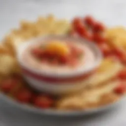 A vibrant bowl of Rotel dip featuring rich cheese and colorful tomatoes