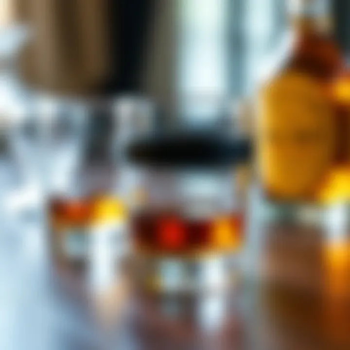 Different materials used in whiskey glasses highlighting functionality