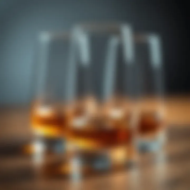 Diverse styles of snap-on whiskey glasses emphasizing personal choice