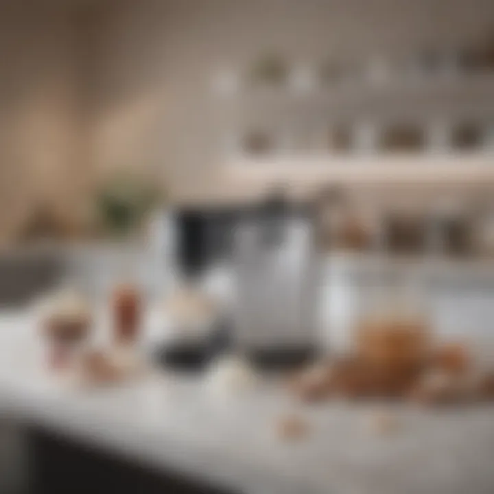 Elegant setup of the Snowball ice cream maker in a modern kitchen