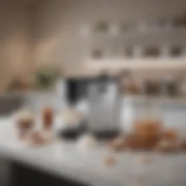 Modern Kitchen with Snowball Ice Cream Maker Elegant setup of the Snowball ice cream maker in a modern kitchen
