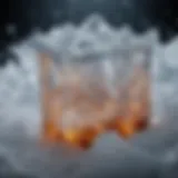 Sonic ice particles showcasing unique texture