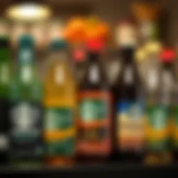 Bottled Starbucks coffee varieties on display