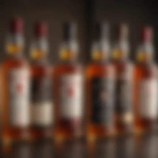 A selection of premium whisky bottles from various regions