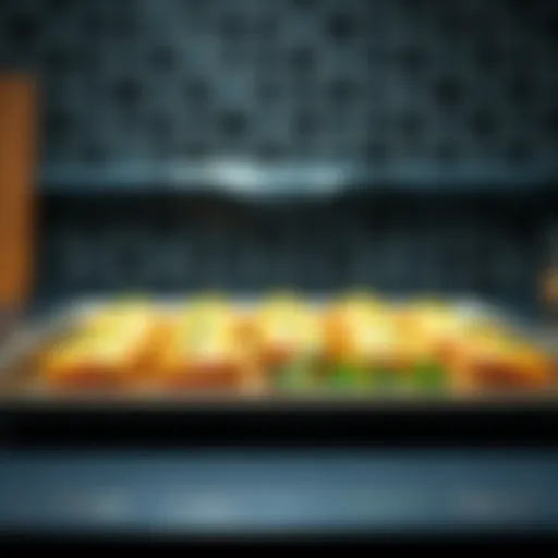 A sleek 13x13 baking sheet ready for diverse culinary tasks.