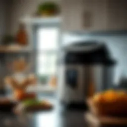 Air fryer adapter for Instant Pot showcased on kitchen countertop