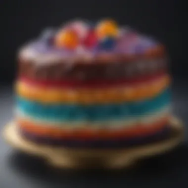 A jewel cake inspired by natural gemstones and colors