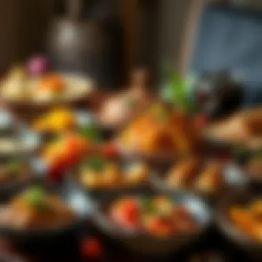 Celebrating Culinary Heritage A vibrant spread of traditional family dishes showcasing diverse culinary heritage.