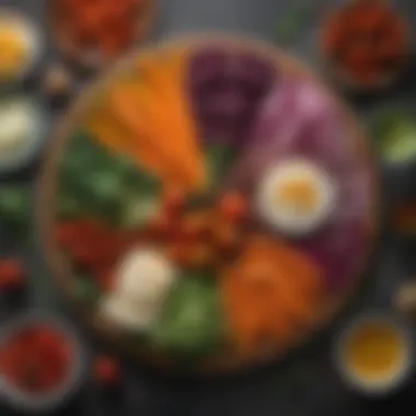 Artful Vegetable Platter A beautifully arranged vegetable platter