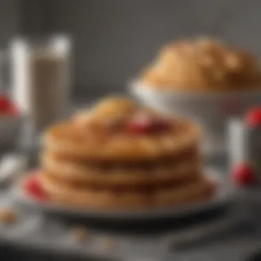 A selection of popular low carb waffle mix brands displayed on a kitchen counter