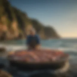 A pristine ocean view representing sustainable fishing practices