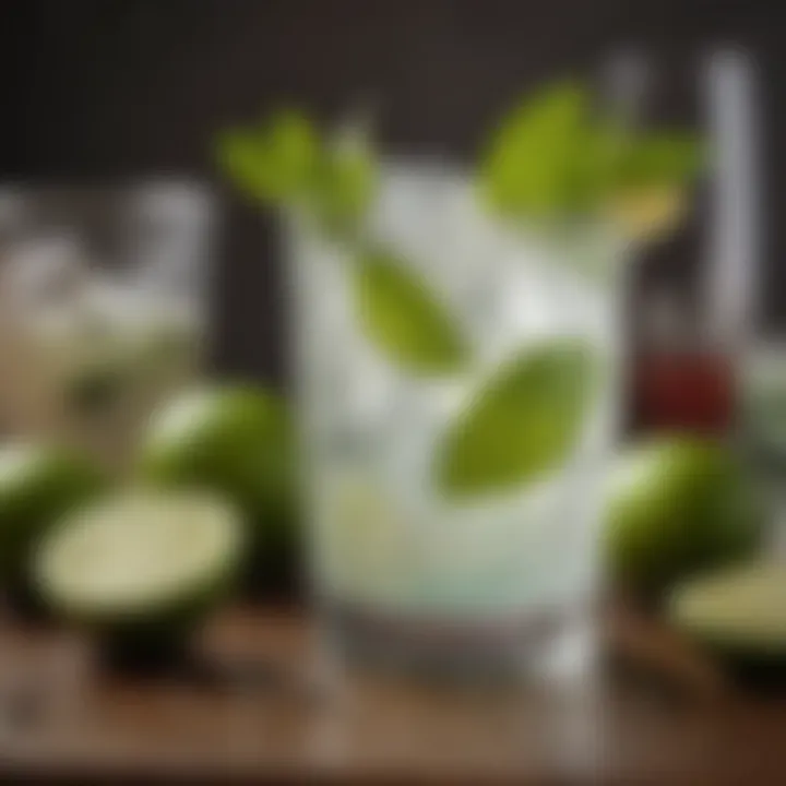 A beautifully crafted mojito cocktail