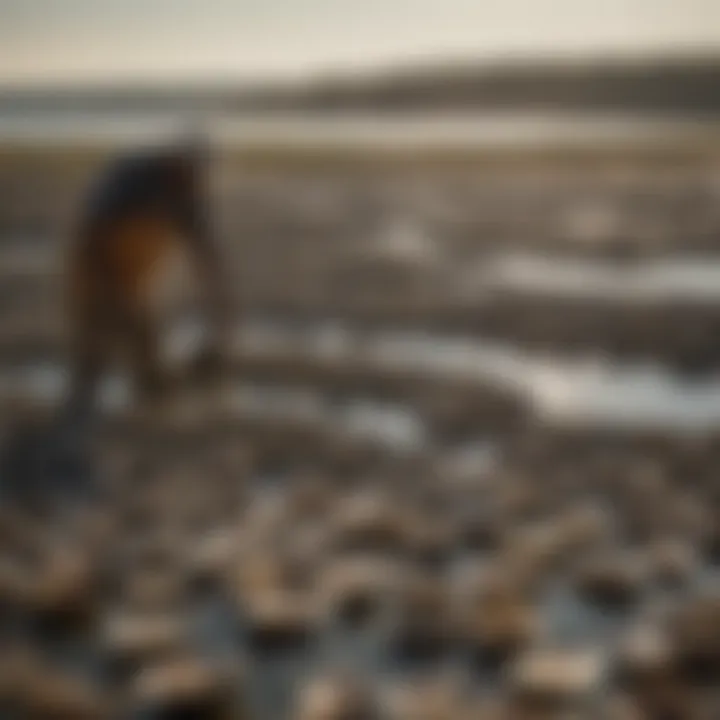 A scenic view of an oyster farm, illustrating the sustainable practices involved in oyster cultivation.