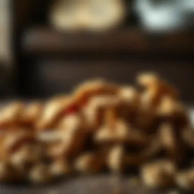 Dried Porcini in Historical Cuisine A historical depiction of dried porcini mushrooms in traditional cuisine.