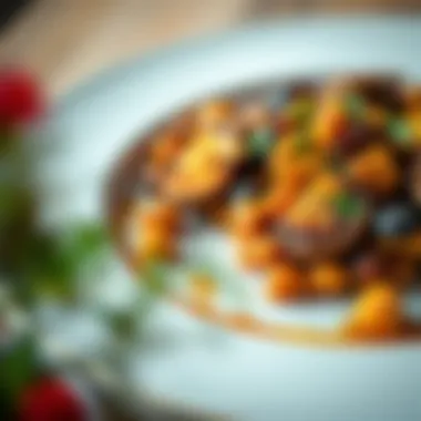 Innovative Pairings with Dried Porcini A vibrant dish featuring dried porcini mushrooms paired with seasonal ingredients.