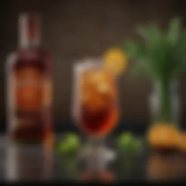 Components of Long Island Iced Tea with Hennessy