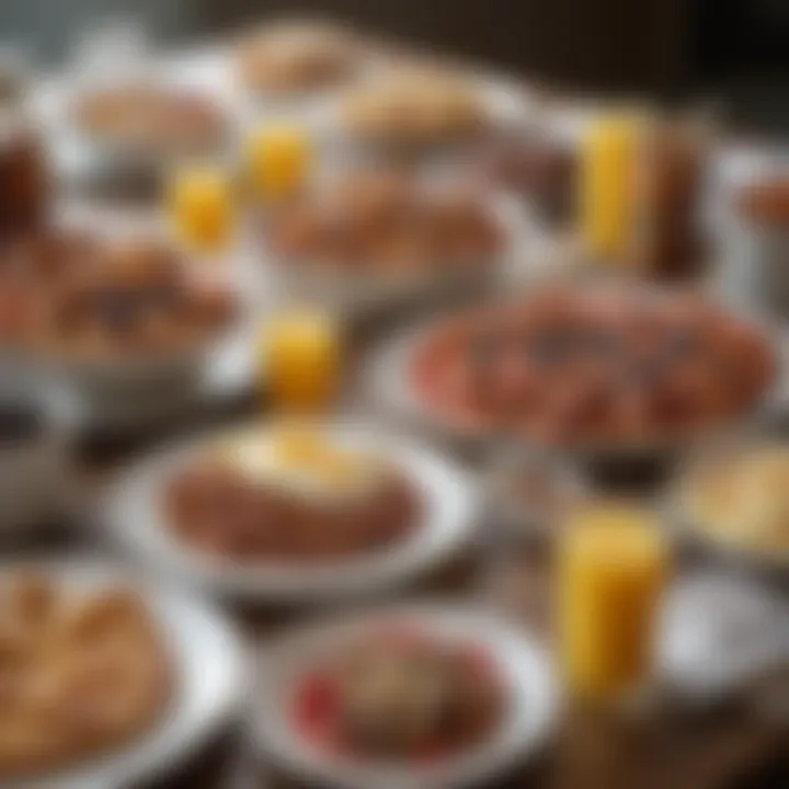 A close-up shot of a delicious breakfast spread typical in Nashville diners.