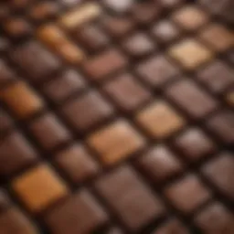 A rich assortment of chocolate bars showcasing various flavors and textures