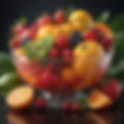 Colorful array of fruits used in jungle juice