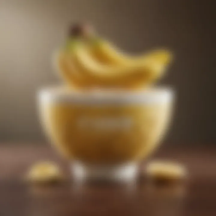 Vibrant bowl showcasing Ensure Plus banana flavor