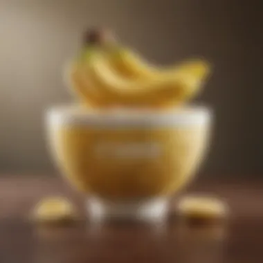 Vibrant Bowl Showcasing Ensure Plus Banana Flavor Vibrant bowl showcasing Ensure Plus banana flavor