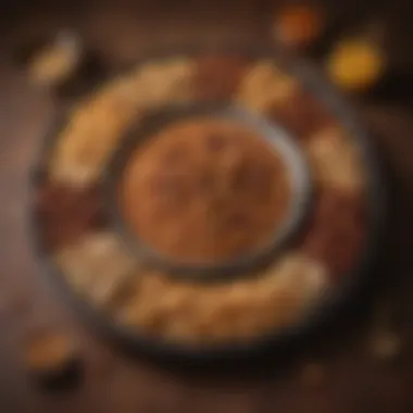 A platter of charoset, symbolizing the mortar used in slavery, presented elegantly