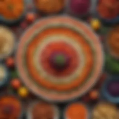 Vibrant Passover Vegetable Selection An array of colorful vegetable dishes suitable for Passover