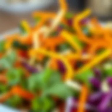 Colorful Vegetables for Coleslaw Close-up of colorful vegetables used in making coleslaw