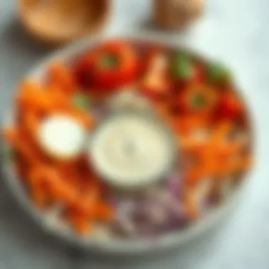 Natural Ingredients for Coleslaw Dressing An array of natural ingredients for a healthy coleslaw dressing