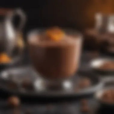 Rich and Smooth Chocolate Mousse A rich, smooth chocolate mousse with a glossy finish